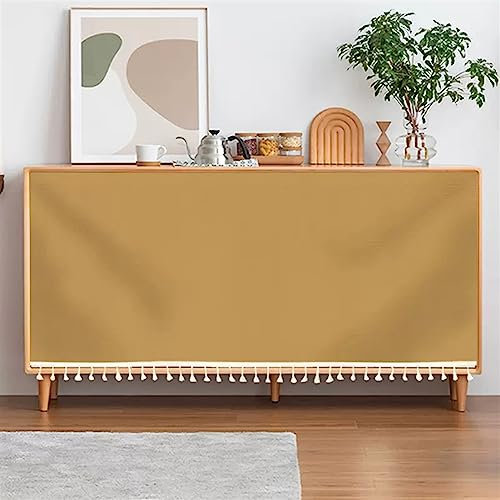 SK Studio Schrankvorhänge für Küche, Verdunkelung Vorhänge Kurz Vorhang Schals Scheibengardinen für kleine Fenster Küche Wohnzimmer Khaki, 60x70cm
