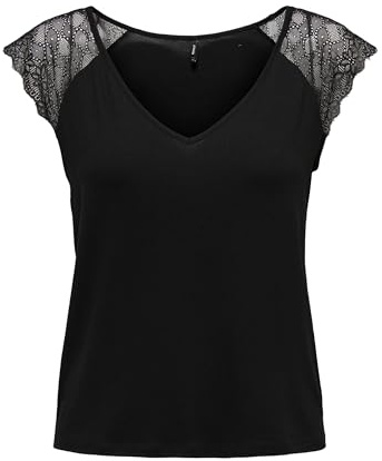 ONLY Onlpetra S/S Lace Mix Top Cs JRS