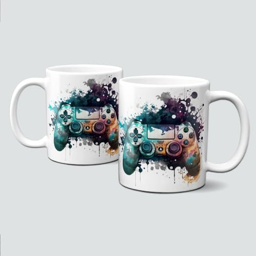 online-hut - Tasse - Kaffeebecher - Lieblingstasse - Gamer Tasse - Gaming - Steuerung - Controller - dunkel - LT-223
