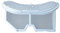 Filtre à peluches for Machine à laver, Compatible avec Midea TH90VL8G MH90-L05J MH80-GFL03W, pompe à chaleur, pièces de Filtration for sèche-linge