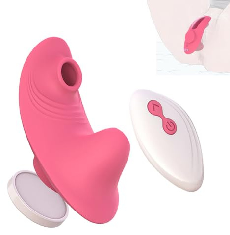 Guspiun 2 in 1 Butterflies Vibrator Tragbarer G-Punkt Klitoris Stimulator mit 10 Vibrationsmodi und 5 Stärken Höschen Vibrator für Frauen Paar Masturbation Massage Fernbedienung Sexspielzeug