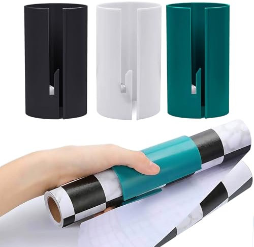 OUQIWEN 3 Stück Geschenkpapierschneider,Geschenkpapier Schneider für Rollen,Tragbare Papierschneider,Geschenkpapier Cutter,Geschenk verpackung Papiers ch neider