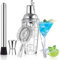 SAVORLIVING Cocktail Shaker 14oz Glass Shaker Set, 6PCS Bartender Kit, Mélangeur à Martini avec passoire pour Barman, Un Ensemble d'outils de Bar Professionnel pour Les barmans et Les débutants.