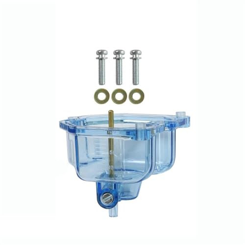 YGJRXF Carburateur De Moto À Fond Transparent, Tasse D'huile Transparente Adaptée À TMX125 150 200 PZ CG NXR Titan, Chambre De Charge De Ventilateur 26mm ~ 32mm