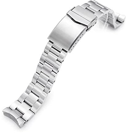 MiLTAT Cinturino Super-O Boyer da 20 mm compatibile con Seiko 5 Sports 40 mm SRPE51 SRPE53 SRPG35, Man's size, Agata