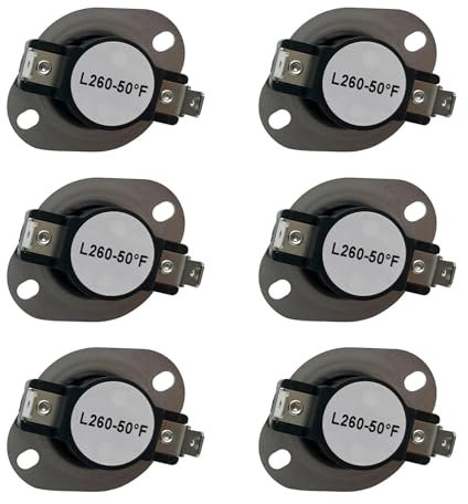 reemplazos Termostato de límite alto for secadora Samsung DC47-00018A, paquete de 6 unidades, límite térmico PS2038383 AP4201898 35001092
