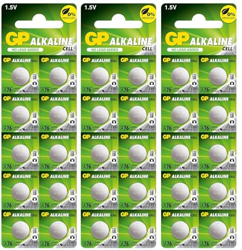 LR44 30-Pack of Batteries LR44 Button cell batteries Also known as AG13 / A76 suitable for Toys Calculators/Tv Remotes/Watches etc