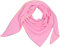 Caspar Damen Dreieckstuch Musselin Schal XXL aus Baumwolle hautfreundlich für die Übergangszeit mit Neon Overlook Rand - Premium Qualität - SC545, Farbe:pink