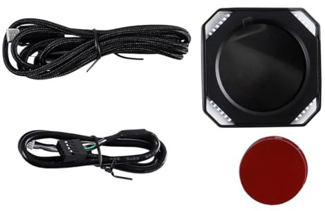 Nicear Monitor de temperatura de computadora de 2,1 pulgadas, pantalla de refrigeración líquida con monitor USB dinámico DIY, kit de actualización de pantalla LCD con enfriador de CPU y GPU RGB
