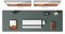 YSAGi Schreibtischunterlage 120x43cm, Premium Leder Mauspad XXL, Rutschfeste Tischunterlage Schreibunterlage, Multifunktionales Office Mousepad Schreibtisch Zubehör für Büro & Homeoffice (Dunkelgrün)