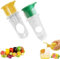 2PCS Lemon Squeezer, Lemon Juicer, Portable Citrus Juicer, Lime Squeezer Screw Top Press With Built-In Filter, Orange, Manual, Press, Lime (Yellow+Green)