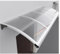 Aluminium-Türvordach, UV-blockierend, transparent, robuster Pultbogen, Überkopfschutz für Haustür, Anti-Aging, vielseitig einsetzbar (120 x 220 cm)