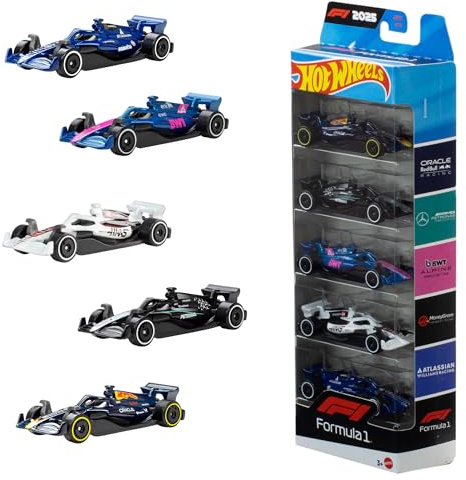 Hot Wheels Coffret 5 voitures F1 à collectionner 1:64