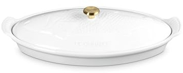 Le Creuset Stoneware Heritage Fish Baker, 1.7 qt., White