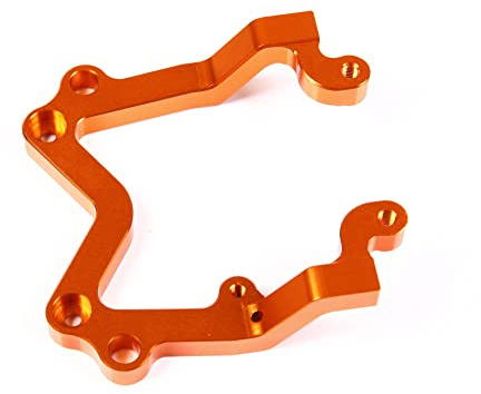KLHYTGFA Hintere obere Schottwandhalterung aus Aluminium, kompatibel mit 1/5 RC-Car HPI Baja Rovan KM Buggy 5B 5T 5SC SS Upgrade-Teil(Orange)