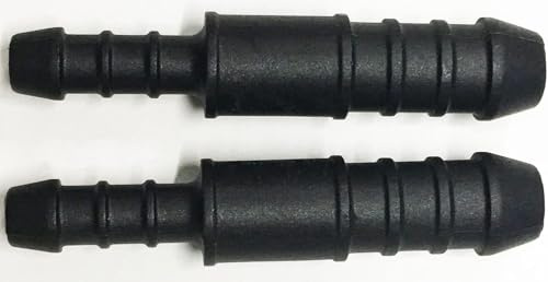 2 x 12mm-8mm Plastic Barbed Reducer Adapter Hose Connector Fuel Pipe Joiner