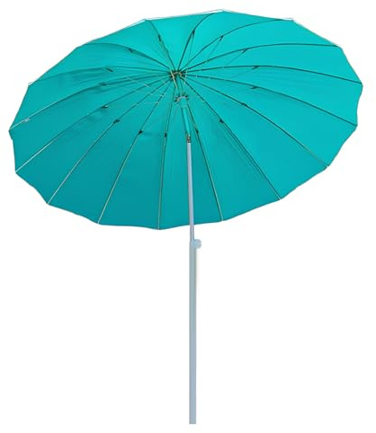 Générique Parasol de Jardin Extérieur Rond 2.0 m avec Fonction D'inclinaison, Protection UV, Hauteur Réglable, Parasol De Plage pour Balcon, Terrasse, Piscine, Extérieur(Green)