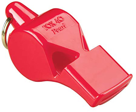 Fox 40 Pearl Whistle, Referee-Coach, Safety Alert, Dog, Rescue, Outdoor-Red