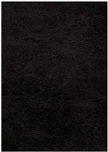 Fellowes - 5374401 - Pack de 100 Couvertures Grain Cuir - A3 - Noir