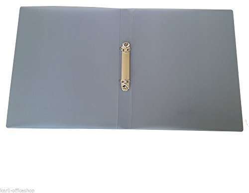 Idena Ringbuch DIN A4 2 Ringe 25mm Anthrazit Rückenbreite 30 mm