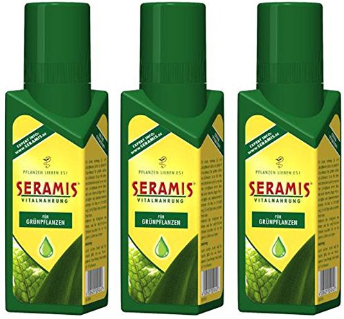 Seramis Vitalnahrung für Grünpflanzen Gardopia Sparpakete + Zeckenzange mit Lupe (3 x 500 ml)