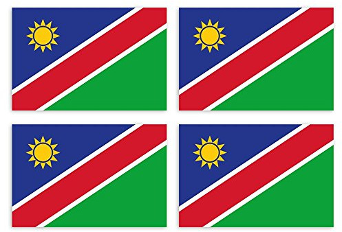 Kiwistar Aufkleber 4,5 x 3 cm Namibia - Land Staat Autoaufkleber Flagge Länder Wappen Fahne Sticker Kennzeichen - Auto - Fahrrad - LKW