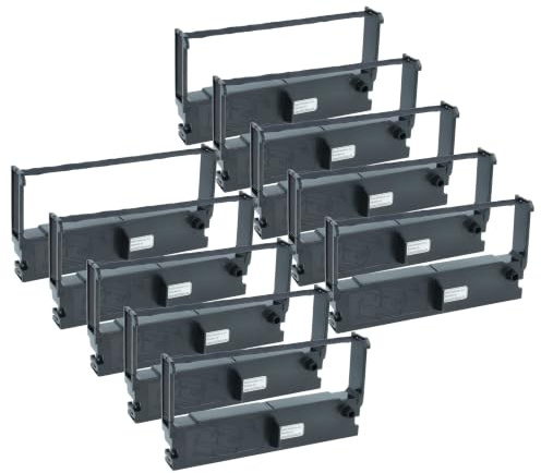 vhbw 10x Farbband Schriftband kompatibel mit Panasonic 5000