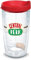 Tervis Warner Brothers 1334015 – Friends Central Perk – Gobelet isotherme avec couvercle de voyage rouge, Tritan, 45,7 ml, transparent
