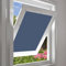 EUGAD Dachfenster Rollo 100% Verdunkelung Sonnenschutz Verdunklungsrollo ohne Bohren mit Saugnäpfen, Verdunklungsfolie für Fenster UV- und Hitzeschutz, Blau 96x115cm