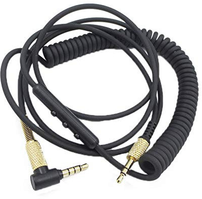 keepmore Replacement In-Line Control Audio Cable for Marshall Monitor/Major II 2/Major III 3/Mid BT with Remote Microphone Volume Control for Headset