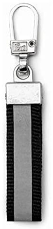 Prym 482382 Fashion-Zipper reflektierend schwarz, Metallic