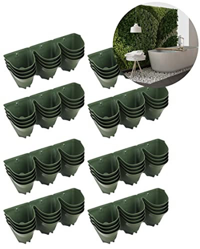 Doorstep Plants Direct Wonderwall Vertical Living Green Wall - Planting System From, For Use Both Indoor And Outdoor, Easy Installation On Walls And Fences, Self Watering Hanging Garden Pots