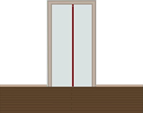 Pangolino® Staubschutztür mit Magnetverschluss 1,20 x 2,20 m [Extra stabil] Bautür mit Magnetverschluss Staubschutzwand, Staubtür, Folientür (100 µ) (1)