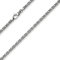 3mm Kette Halskette Königskette aus 585 Gold Weißgold massiv 50cm