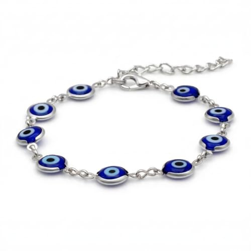 BDM Bracciale Occhio Turco, amuleto malocchio, Occhio Turco Magico, Braccialetto di Cristallo di Istanbul, buona Fortuna, Protezione