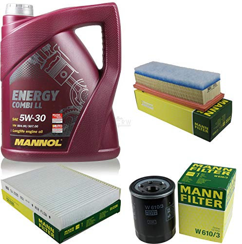 5L MANNOL 5W-30 Combi LL+Filtro Uomo Lancia Musa 350 1.4 GPL