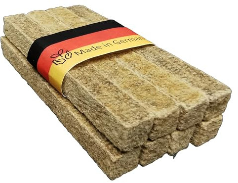 WOWOCON® 8x Dauerdocht Made in Germany in Wachs getränkt aus Holzfaser für Wachsfresser Kerzenfresser Schmelzlicht Tischfeuer Docht Outdoor Kerzen Kerzenrestefresser Kerzenreste Wachs