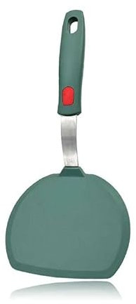 Tenta Kitchen Spatule en silicone antiadhésive pour la cuisine et la pâtisserie-Spatule à oeufs en caoutchouc résistante à la chaleur 600°F Vert