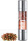 2 in 1 Salt and Pepper Mill Manual Adjustable Salt Shaker with Adjustable Ceramic Grinder Suitable for Kitchens, Restaurants, BBQ Stands etc