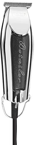 Wahl Detailer Trimmer - Leistungsstarker kabelgebundener Trimmer für Kantenbearbeitung und Detailarbeiten, schwarz/chrom