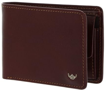 Golden Head Colorado RFID Protect Petite Billfold Coin Wallet Tobacco