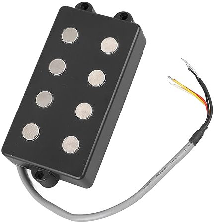 Micro à Double Bobinage pour Basse, Micro à Double Bobinage pour Guitare 5 Cordes 4 Cœurs Style Ouvert pour Basse