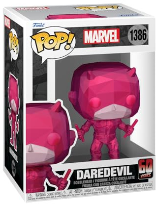 Funko POP! Marvel: Daredevil 60th (Facet) - Marvel Comics | Offizielles Superheroes Merch - Vinyl Sammelfigur als Regal Deko - Geschenkidee zum Geburtstag für Fans und Sammler