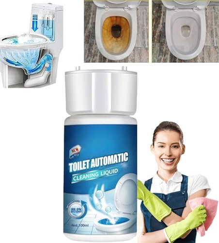 Lot de 3 nettoyants en mousse pour toilettes, agent actif d'oxygène pour toilettes, agent de dragage de tuyaux puissant multifonction pour les taches tenaces et la saleté