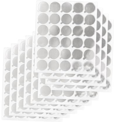 Didiseaon 600pcs Eyelash Glue Sticker for Extensions Silver Individual Glue Pad Easy Application Holder or Pallet No Cleanup