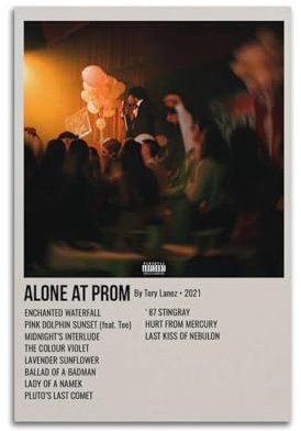 greb Tory Lanez Album-Poster, Leinwand-Poster, Raumdekoration, ästhetisches Poster, künstlerisches Poster für Schlafzimmer, Wohnzimmer, Wände, 30 x 45 cm, ungerahmter Stil