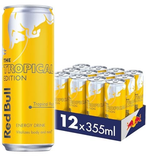 Red Bull Energy Drink Tropical Edition Tropical Fruits 355ml, 12 Pack