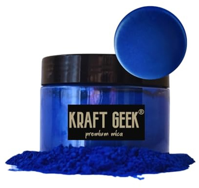 Royal Blue Premium Mica Powder 50g. Powder Dye for Epoxy Resin Pigment Natural Soap Colouring, Candle, Slime, Bath Bombs, Makeup, Nail, Fabric, Fabric dye, Wax Melts etc.