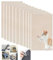 WUZILIN (beige, 30 * 60cm 10er-Pack) Katze Kratzmatte,Katze Wand Stracther, vielseitige Selbstklebende Ersatz einfache Verwendung für Katze Bäume, Katze Wand Möbel, Kratzbäume, und Couch Schutz