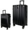 SIGN Hartschalenkoffer ReisetascheTrolley ABS Reisekoffer 360° Doppelrollen Zahlenschloss Modernes Design (Beautycase-Handgepäck-Mittel-Groß-Set) (Schwarz, Großer Koffer (75cm))